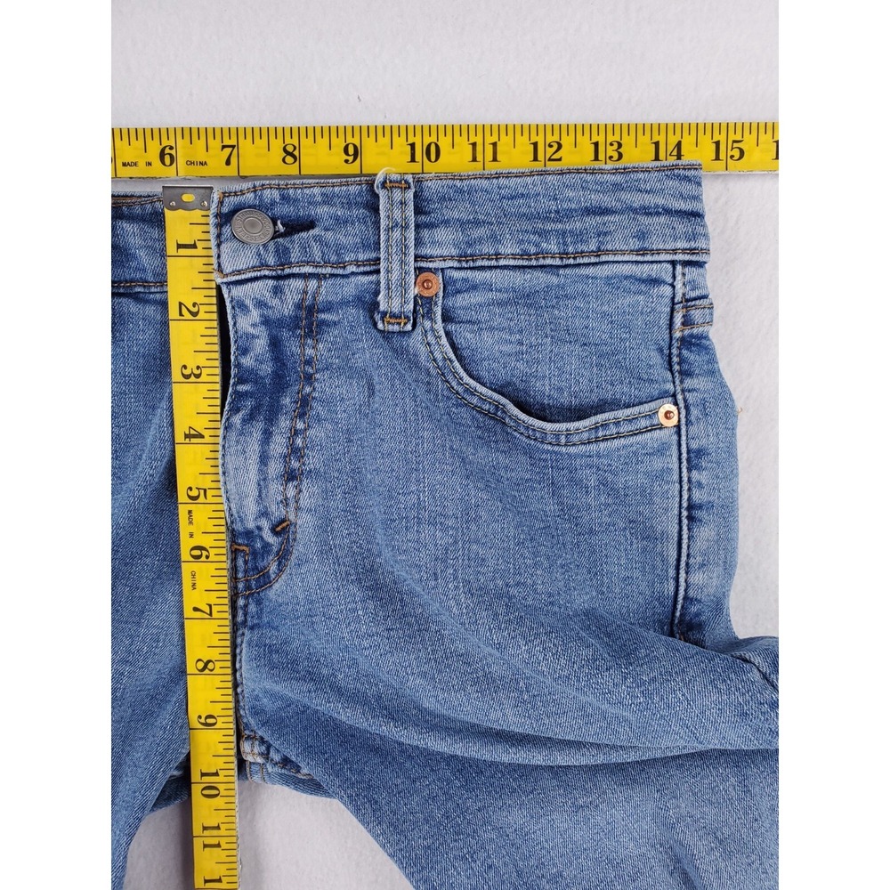 Levis 511 Jeans Mens 29x30 Slim Tapered Stretch Denim Pants Low Rise Stone Wash - Picture 14 of 16